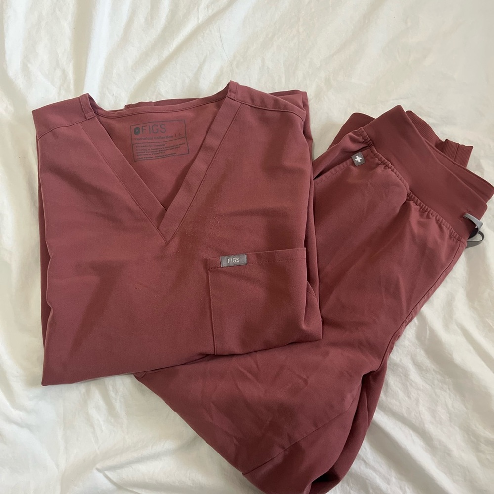 Figs Mauve Scrub Set